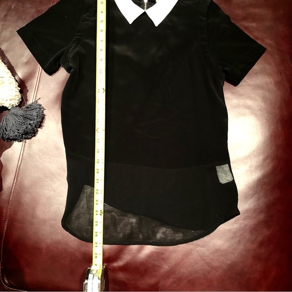 Zara Top - Peter Pan, Contrasting Collar - Picture 8 of 8